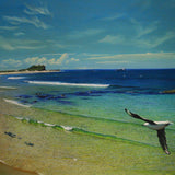 Soldiers pool & Nobby's Beach under a summer's sky