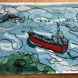 Windy Day 6 - Newcastle Port (Unframed)