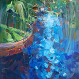 River walk in slow motion