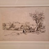 Government House and Macquarie Fort from the Domain, north end of Botanic Gardens