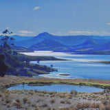 The blue hills behind Lake St Clair - Hunter Valley