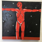 At night he sheds his skin