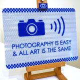Photography is easel