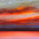 Fire Sky over lake