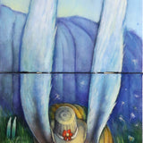 Spring Rabbit (Diptych