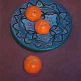 Moroccan plate with mandarins