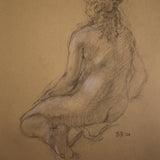 Life study (seated model)