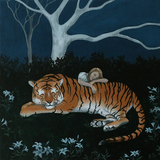 The girl and the Tiger IV (While tiger sleeps)