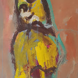 Mother and child, yellow dress (Pledge)
