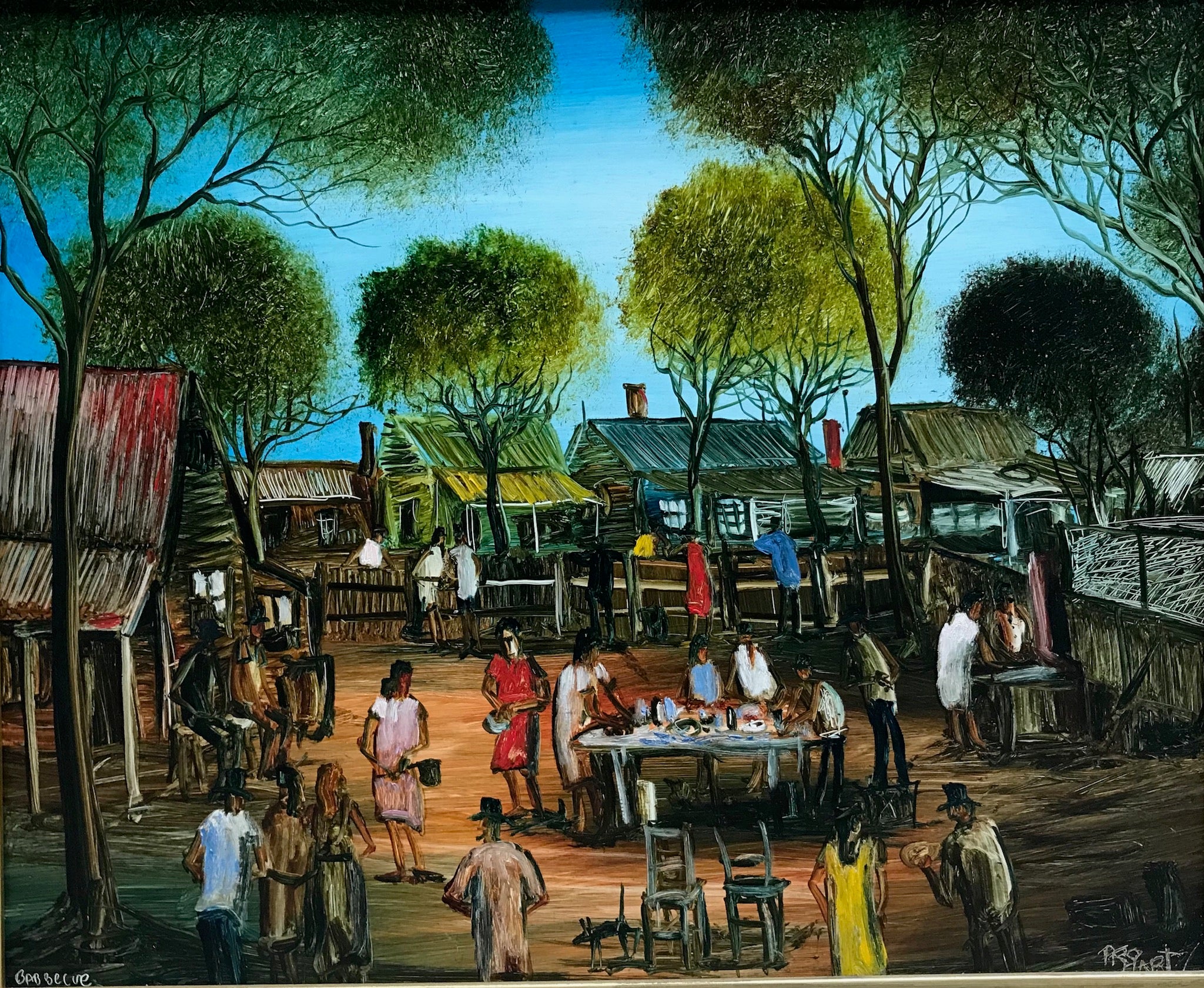 BBQ 1447 by Pro Hart - Cooks Hill Galleries