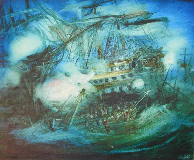 Trafalgar by Pro Hart - Art from Cooks Hill Galleries