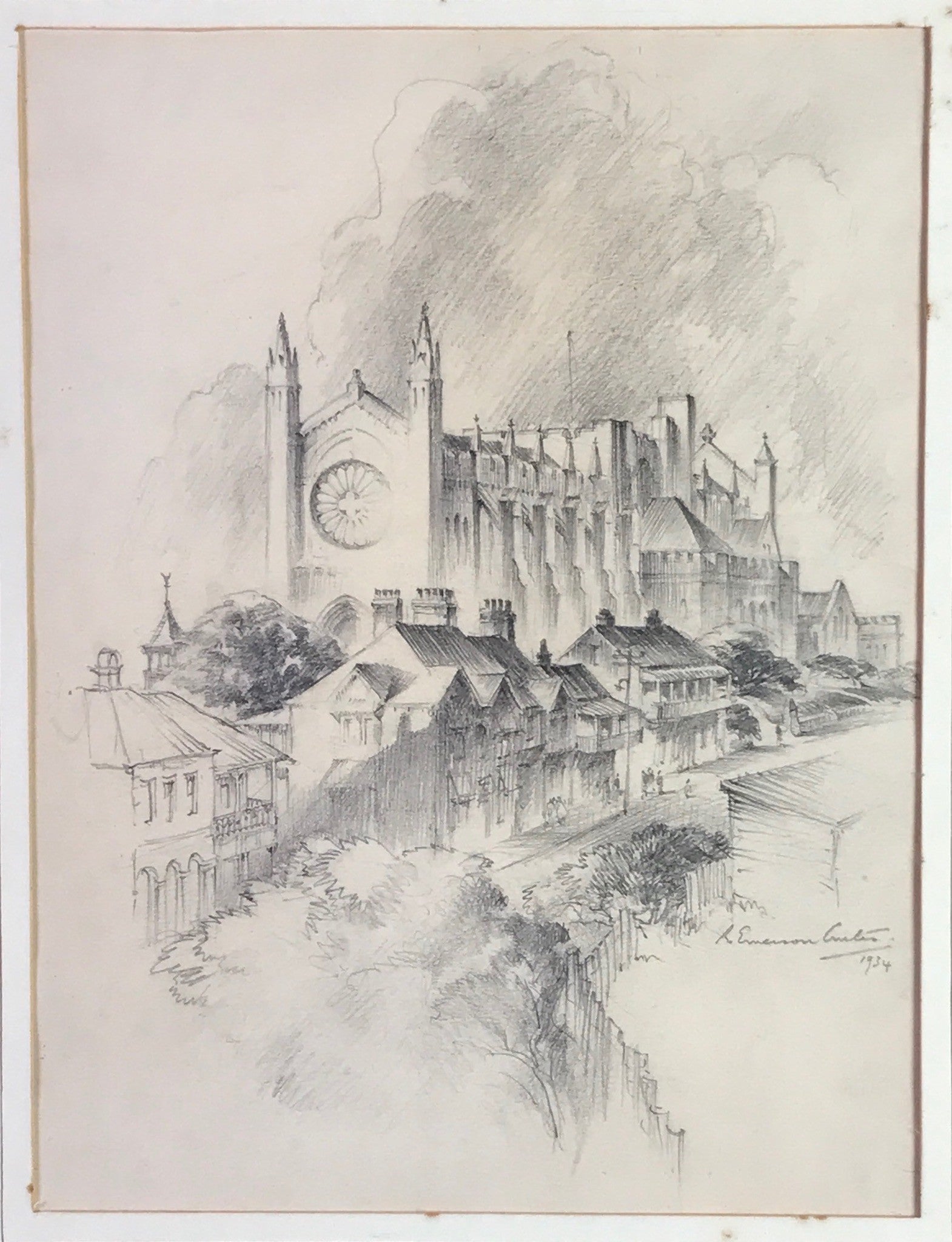 Christ Church Cathedral by Robert Emerson Curtis - Art from Cooks Hill ...