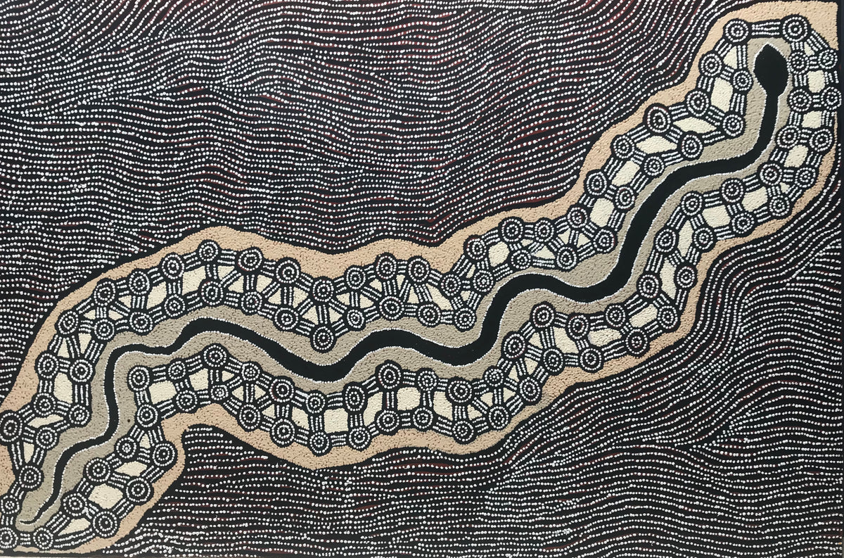 Tingari Dreaming by Willy Tjungurrayi - Art from Cooks Hill Galleries